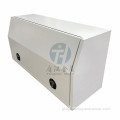 Aluminum Tapered Undertray Toolbox White Full Opening Side Tool Box With Shelf Manufactory